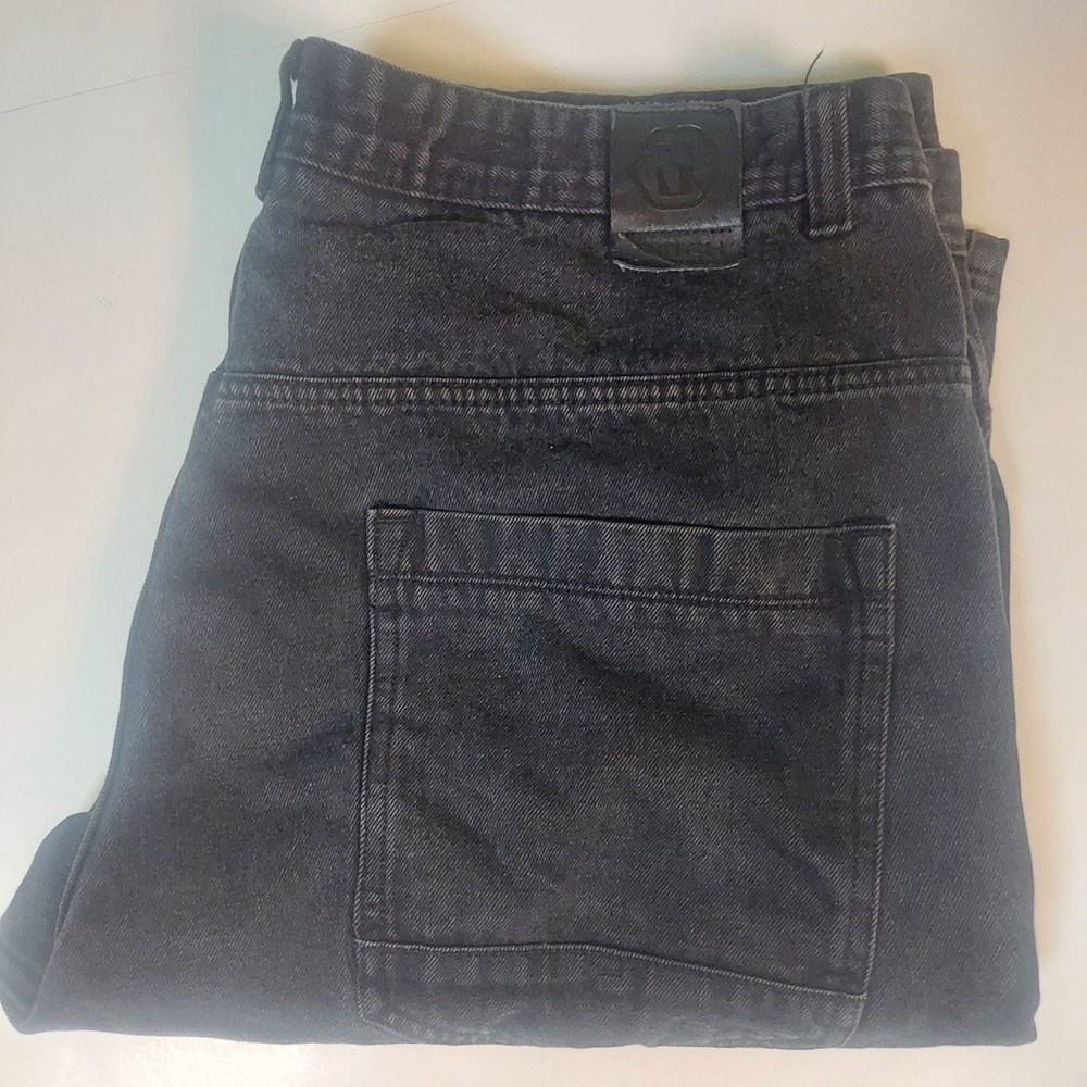 Switch Premium Denim Mens‎ Black Jean Shorts Sz 44  Knee Length Skateboarding
